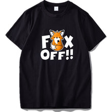 Load image into Gallery viewer, Fox T shirt EU Size This Is My Human I'm Really A Fox Funny Cute Animal Black 100% Cotton Tshirt